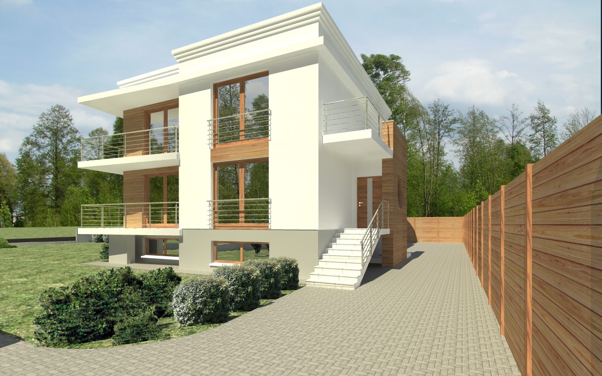 View of the Entrance to Apartment I from 1 Maja Avenue