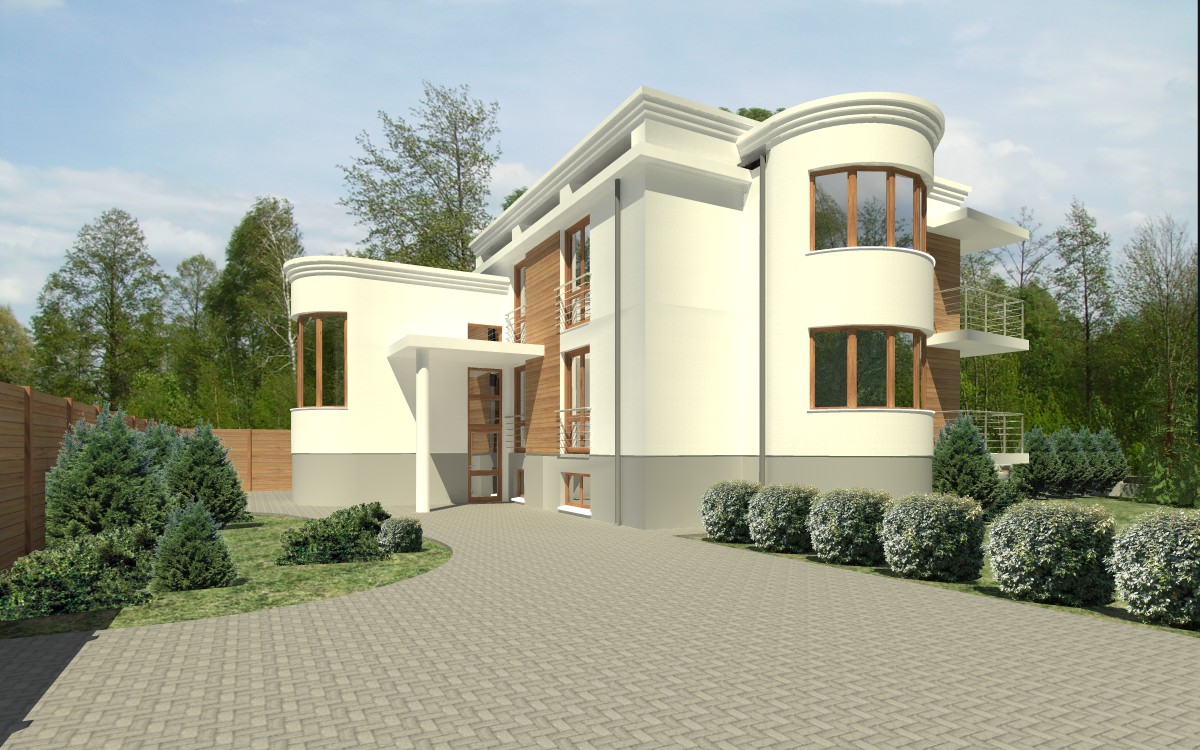 View of the Entrance to Apartment II from Oksińskiego street